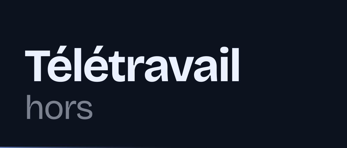 Jaquette de la page « Télétravail hors domicile : possible sauf refus de l'employeur, sous conditions » : Télétravail hors