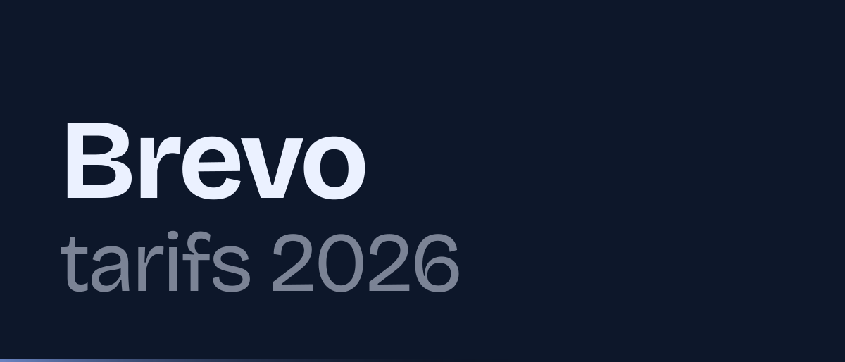 Jaquette de la page « Brevo tarifs 2026 : gratuit, Starter, Standard et Pro selon le volume » : Brevo tarifs 2026