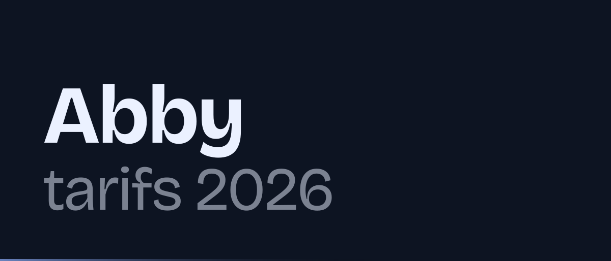 Jaquette de la page « Abby tarifs 2026 : le gratuit, et à partir de quand payer devient nécessaire » : Abby tarifs 2026