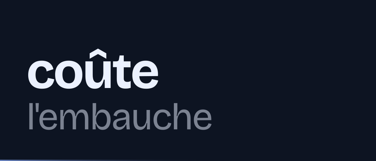 Jaquette de la page « Combien coûte l'embauche d'un salarié ? » : coûte l'embauche