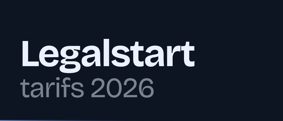 Jaquette de la page « Legalstart tarifs 2026 : SAS, SASU, SARL, EURL, dissolution » : Legalstart tarifs 2026