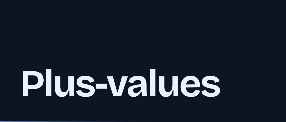 Jaquette de la page « Plus-values professionnelles 2026 : court et long terme, exonérations » : Plus-values