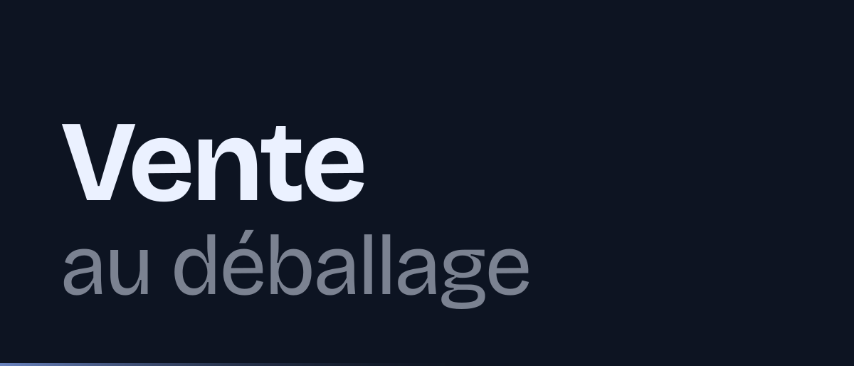 Jaquette de la page « Vente au déballage : déclaration, durée de 2 mois, registre et amendes en 2026 » : Vente au déballage