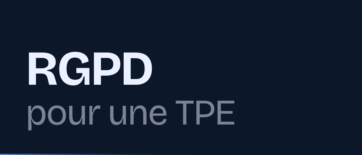 Jaquette de la page « RGPD pour une TPE : registre, information, consentement, DPO et amendes » : RGPD pour une TPE