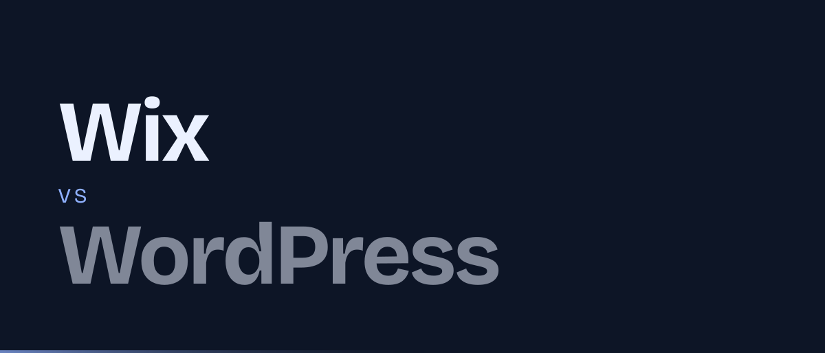 Jaquette de la page « Wix ou WordPress pour une petite entreprise ? » : Wix face à WordPress